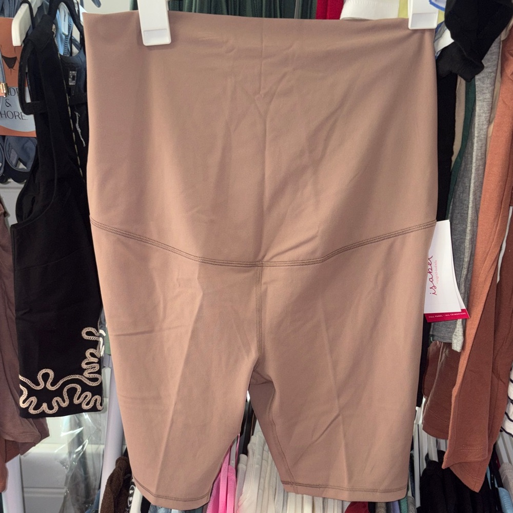 5/$10 Women's maternity Tan High-Waisted Shorts